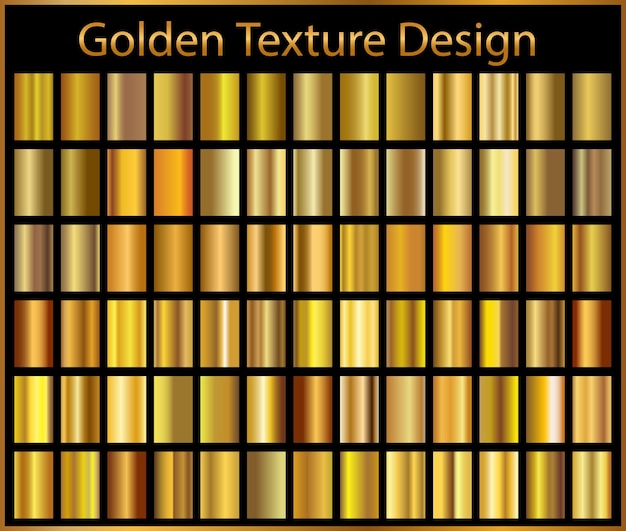 Gold gradient background vector icon texture metallic illustration for frame ribbon banner coin and label Realistic abstract golden design seamless pattern Elegant light and shine template