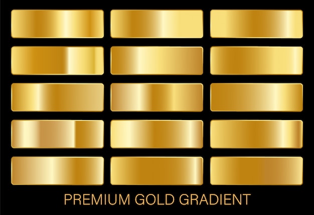 gold gradients template