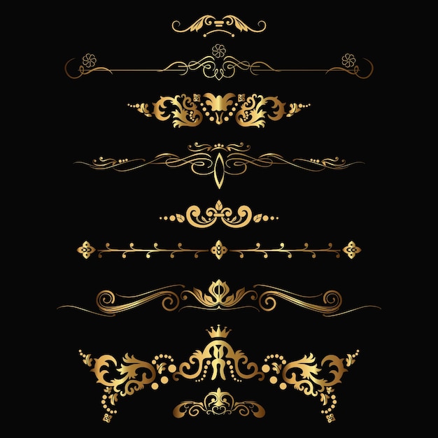 Vector gold patterns