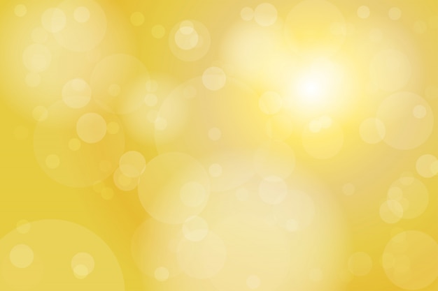 Gold Yellow Bokeh Abstract Background