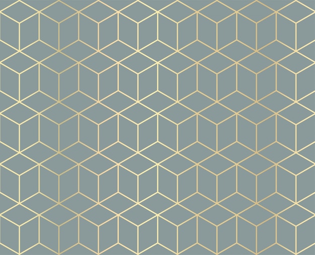 Vector golden geometric pattern background