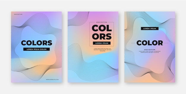 Gradient abstract  cover template