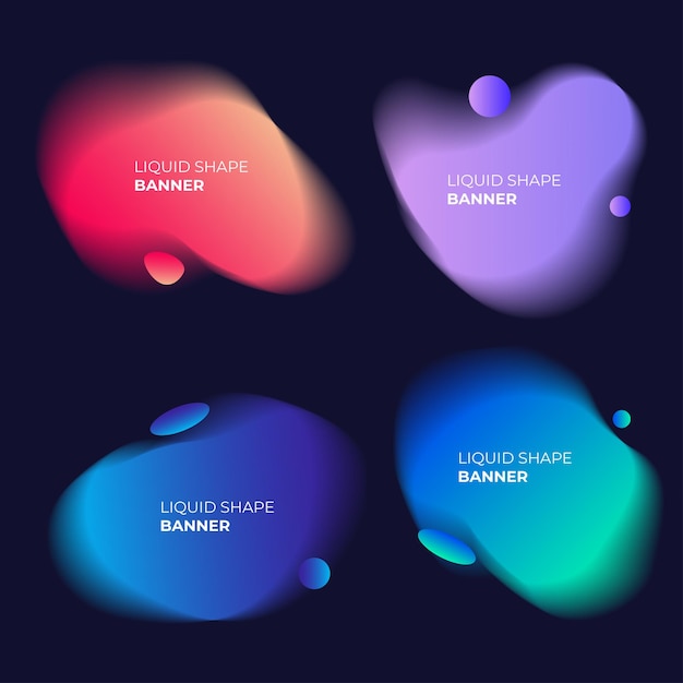 Vector gradient abstract shape