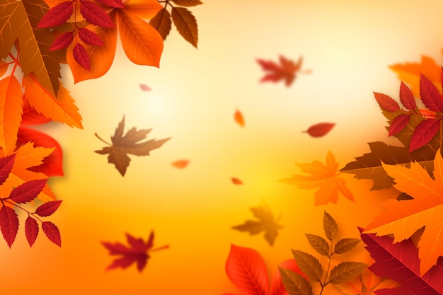 Gradient autumn background