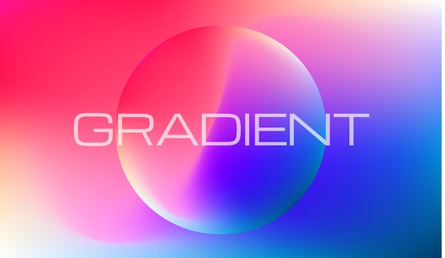 Vector gradient colorful background