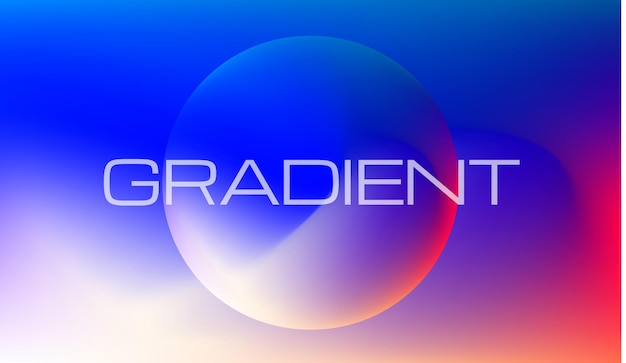 Vector gradient colorful background