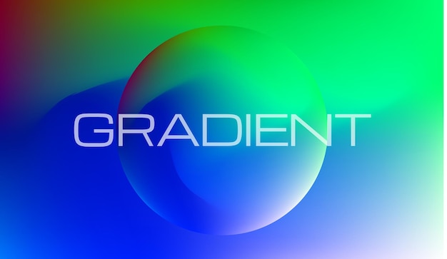 Vector gradient colorful background