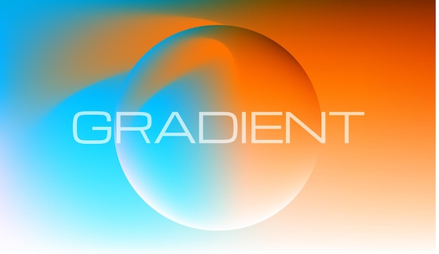 Vector gradient colorful background