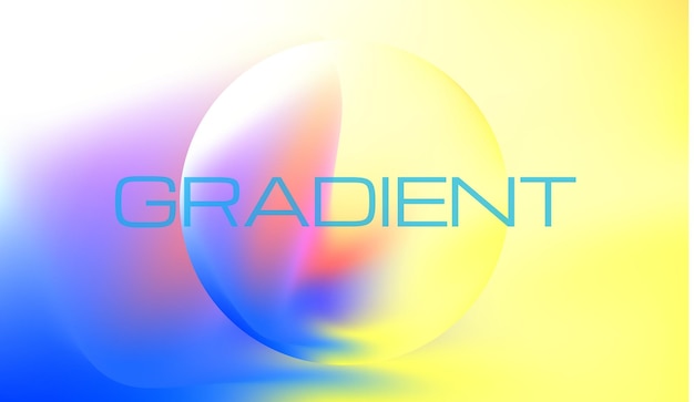 Vector gradient colorful background