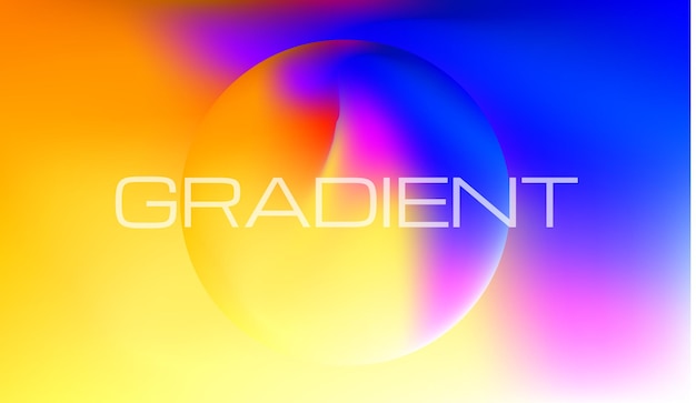 Vector gradient colorful background