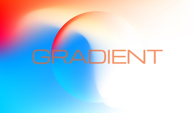 Vector gradient colorful background