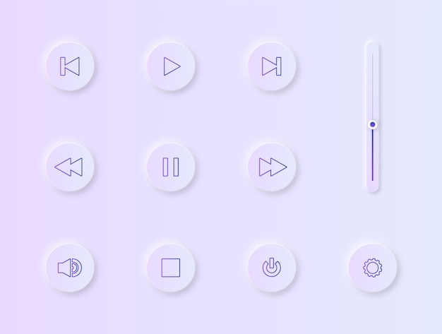 Gradient colorful web button