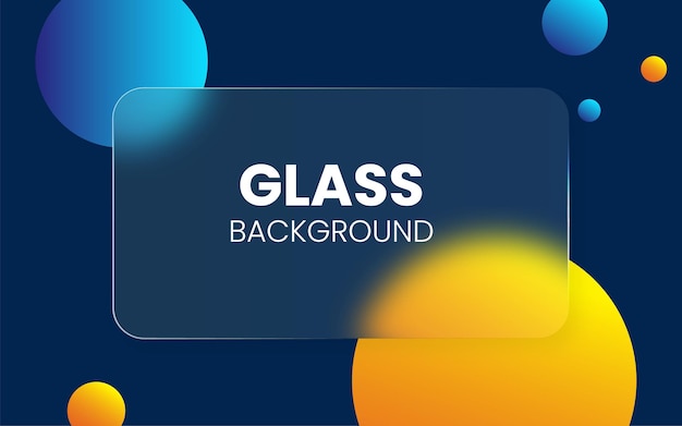 Gradient Glass frames backgrounds