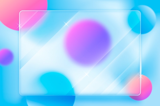 Vector gradient glassmorphism background