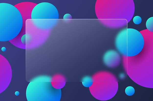 Gradient glassmorphism background