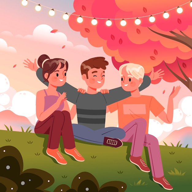 Gradient illustration for international friendship day celebration