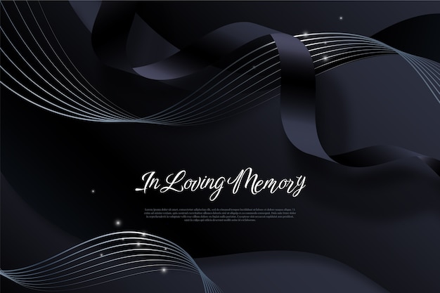 Gradient in loving memory background