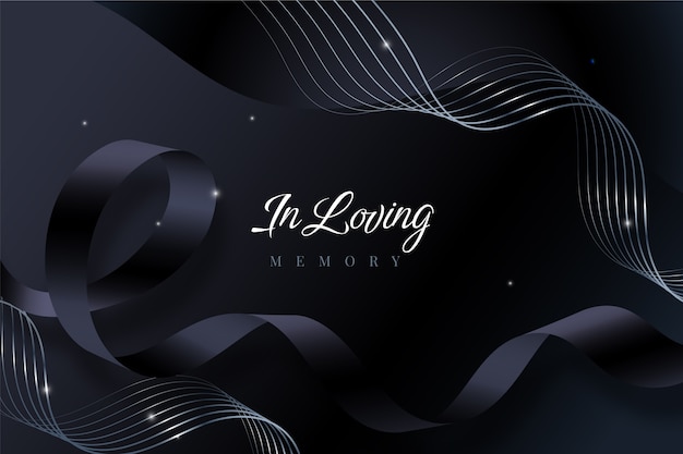 Gradient in loving memory background