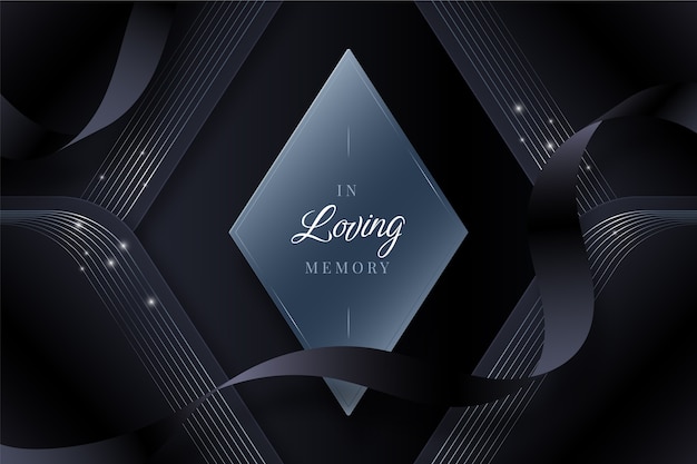 Gradient in loving memory background