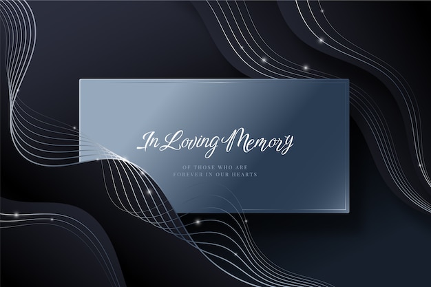 Gradient in loving memory background