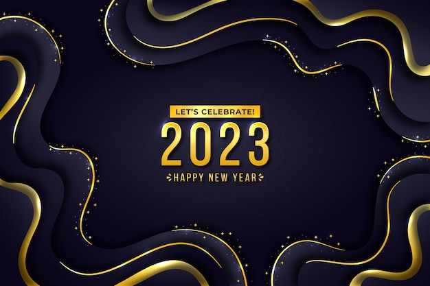 Gradient new year 2023 background