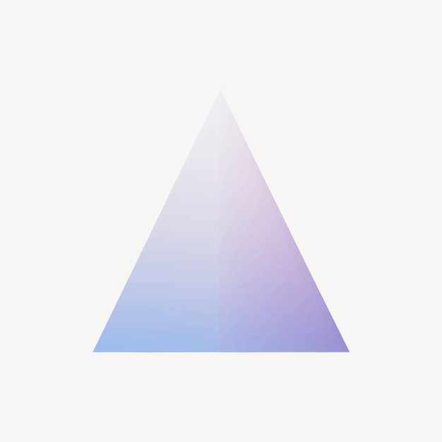 Vector gradient pastel geometric triangle