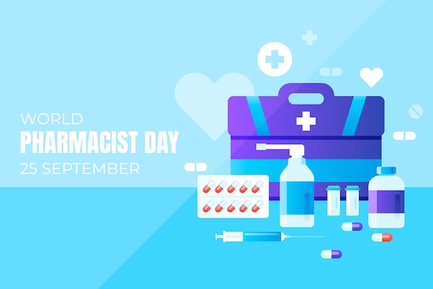 Gradient pharmacist day background