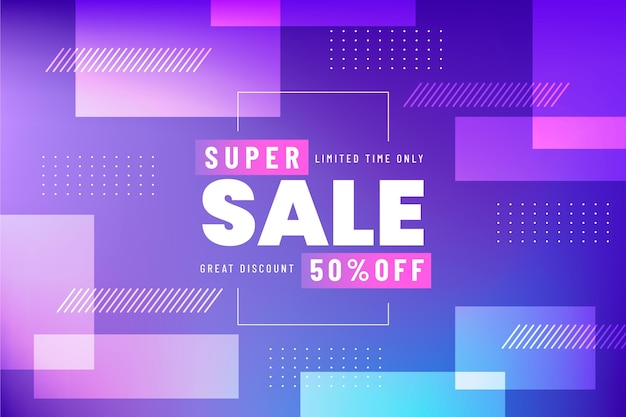 Vector gradient sale background