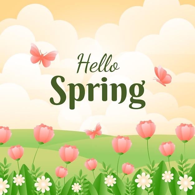 Gradient spring illustration