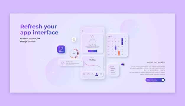 Gradient ui/ux design banner