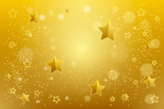 Vector gradient yellow star background