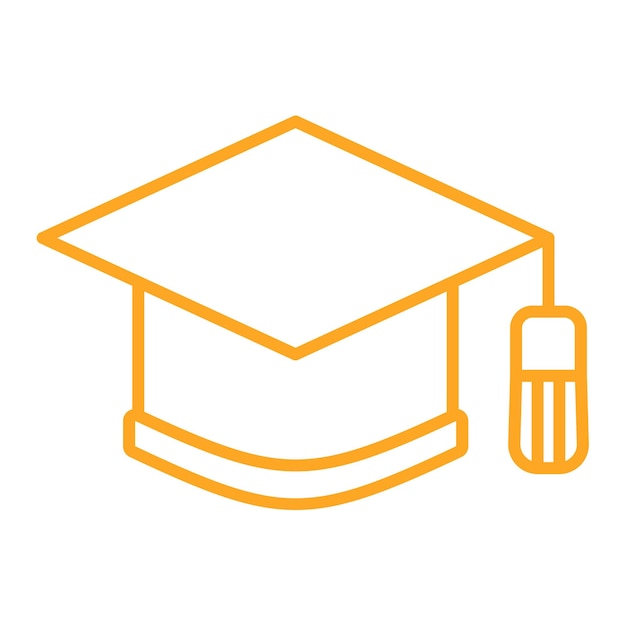 Vector graduation cap icon