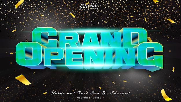 GRAND OPENING TEXT EFFECT