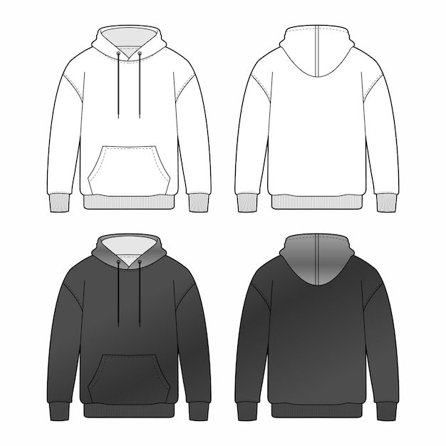 a gray and black zip up hoodie jacket with a hoodie on it