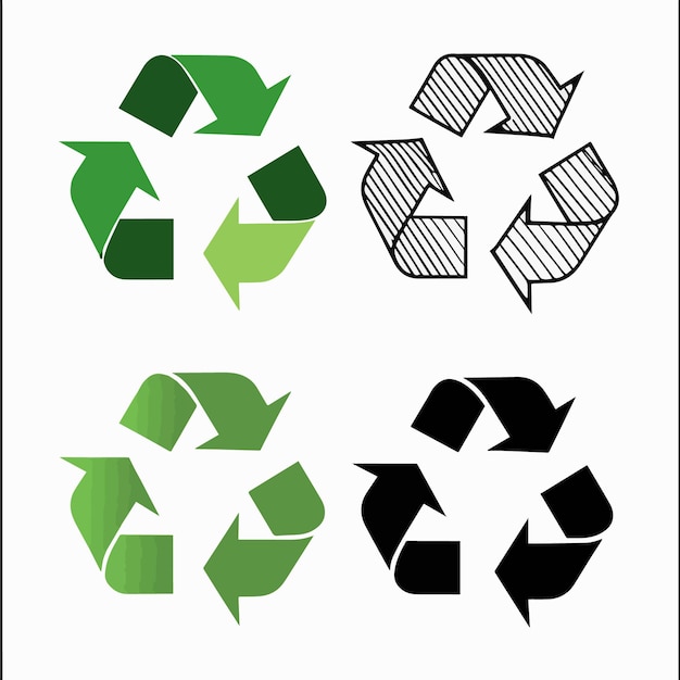 a green and black sign that says recyclable recycle