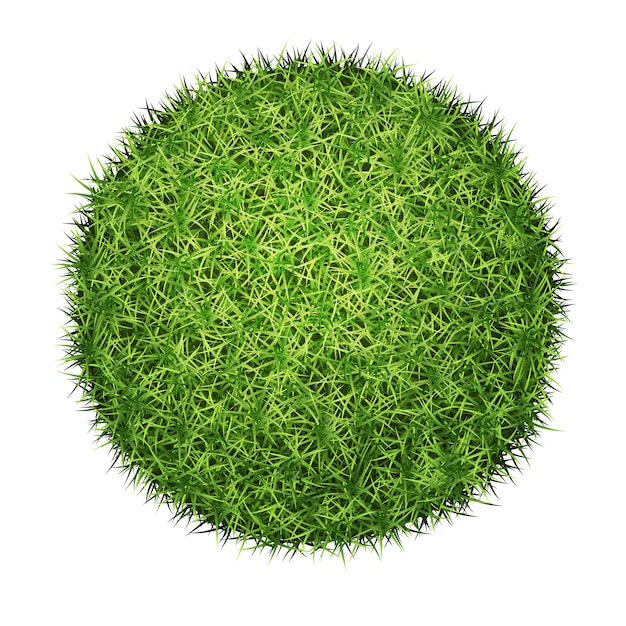 Green grass sphere