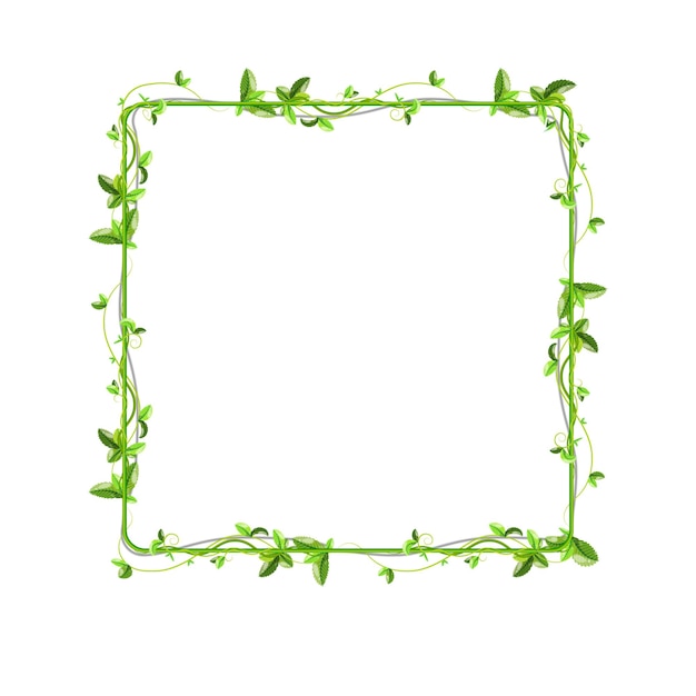 Green leaf banner designGreen leaf banner design Square banner design