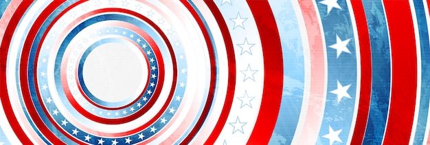 Vector grunge concept usa flag abstract vector banner