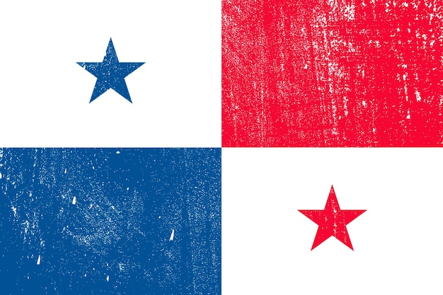 Grunge styled flag Vector illustration