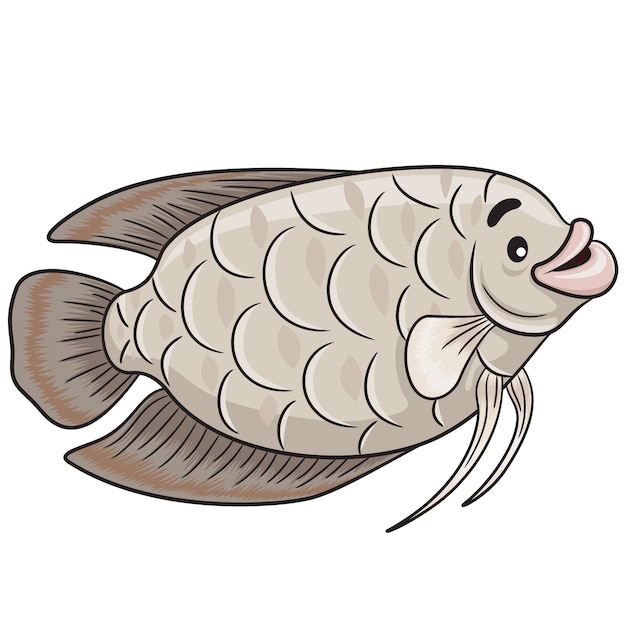 Gurame fish Cartoon