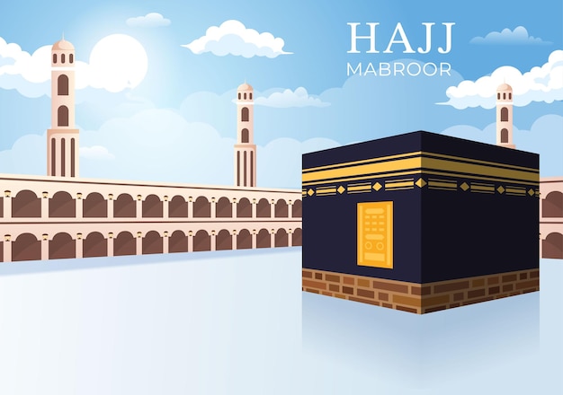 Hajj of Umrah Mabroor Illustratie