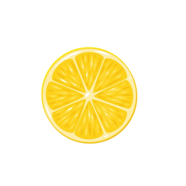 Half yellow lemon