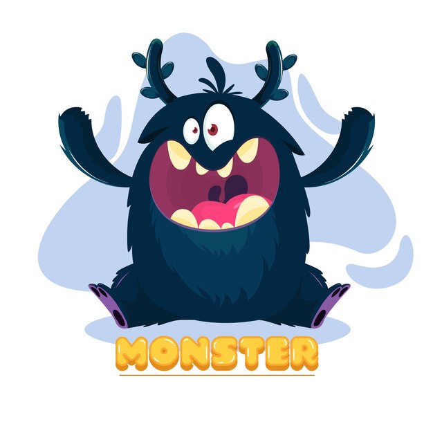 Vector halloween ghost and monster mascot