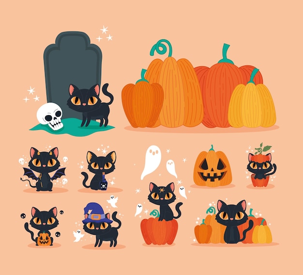 Halloween icons bundle