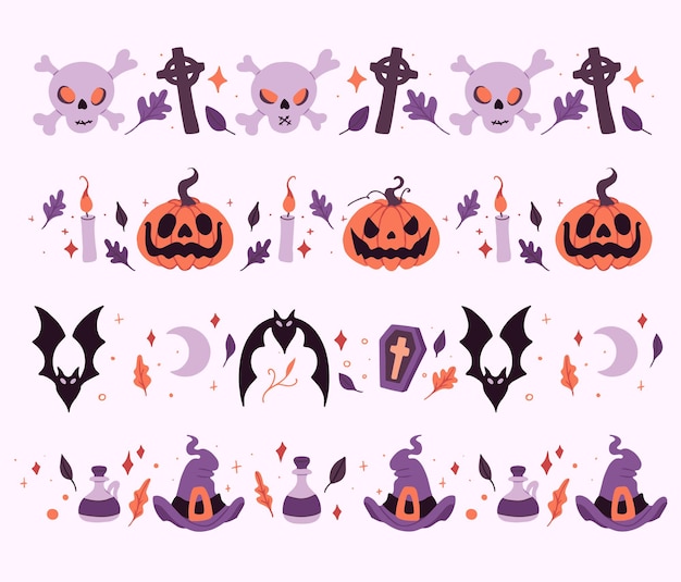 Halloween paterns collections