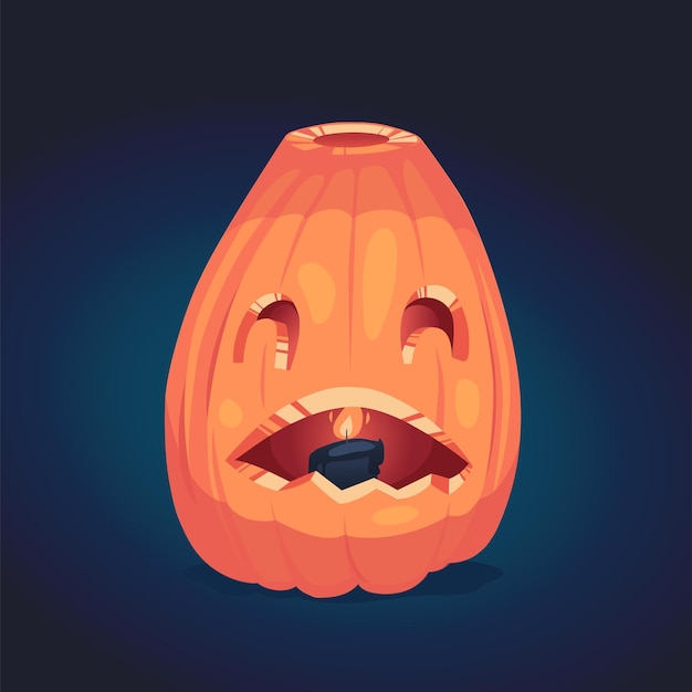 Halloween scary pumpkin