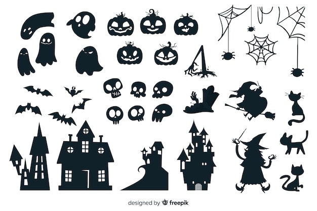 Halloween silhouette collection