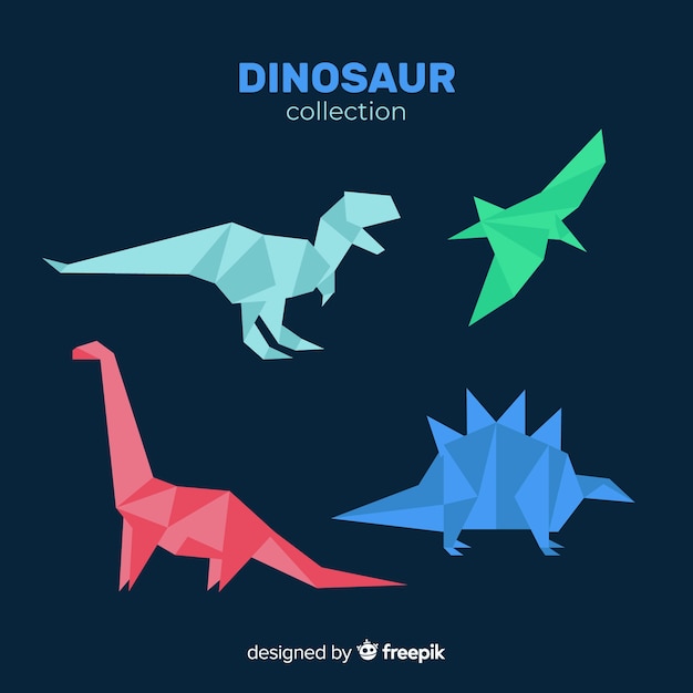 Hand drawn dinosaur collection