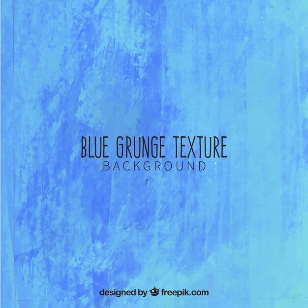 Vector hand painted blue grunge background