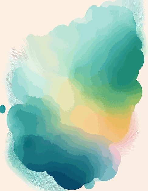 Vector hand painted watercolor abstract watercolor background